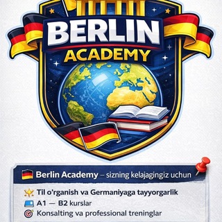Telegram kanalining logotibi berlinacademy_de — Berlin Academy 🇩🇪