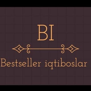 Telegram kanalining logotibi bestseller_iqtiboslar — Bestseller iqtiboslar