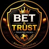 Logo of telegram channel betandtrustfree — BET AND TRUST | FREE TIPS ⚽️🏀 🏒 🎾