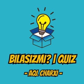 Telegram kanalining logotibi bilasizmi_quiz — Bilasizmi? | Quiz