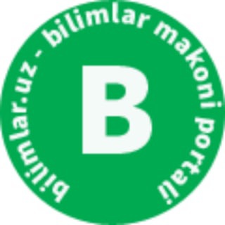 Telegram channel Bilimlar.uz logo