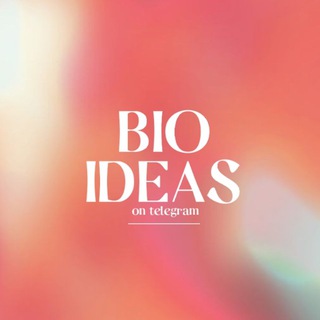 Logo saluran telegram bioideas — Bio and Username Ideas