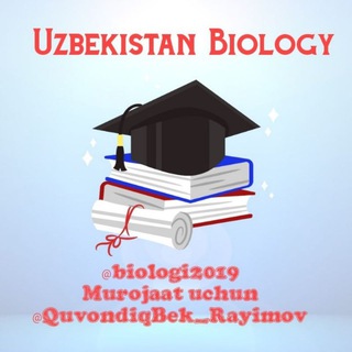 Telegram kanalining logotibi biologi2019 — Uzbekistan Biology [Uyda Qoling]