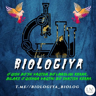 Telegram kanalining logotibi biologiya_biolog — BIOLOGIYA (M.Orolov shaxsiy kanali)