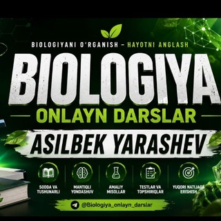 Logo of telegram channel biologiya_kimyo2002 — 🌅 MILLIY SERTIFIKAT BIOLOGIYA 🌅
