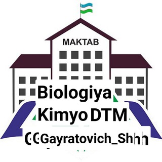 Telegram kanalining logotibi biologiya_kimyodtm — Biologiya_Kimyo||DTM