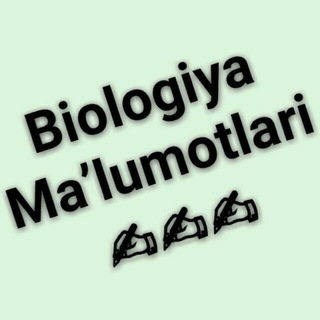 Telegram kanalining logotibi biologiya_malumotlari — Biologiya maʼlumotlari