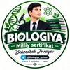 Telegram kanalining logotibi biologiya_quizuz — Biologiya Milliy sertifikat | Behzodbek Jo'rayev