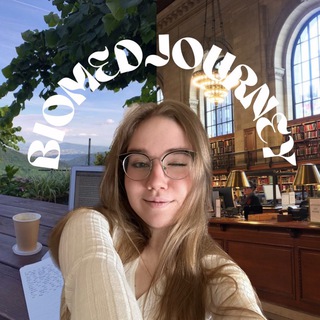 Логотип телеграм канала @biomedjourney — BIOMEDJOURNEY 📚