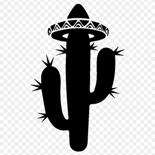Логотип телеграм канала @black_kaktus — Черный Кактус 18 