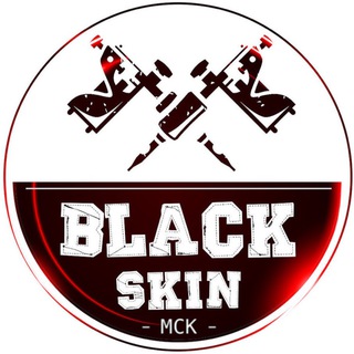 Логотип телеграм канала @black_skin_m — Black Skin msk тату-студия