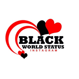 Logo saluran telegram black_world_status — Black World Status