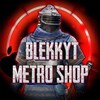 Логотип телеграм канала @blekkshop — METRO ROYAL SHOP