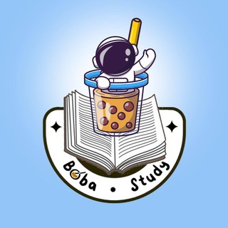Logo saluran telegram bobaastudyy — Boba study 🧋🧋