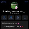 Telegram kanalining logotibi boburjan0vnas — 𝓑𝓸𝓫𝓾𝓻𝓳𝓸𝓷𝓸𝓿𝓷𝓪𝓼𝓼_ 𝓹𝓰 💘