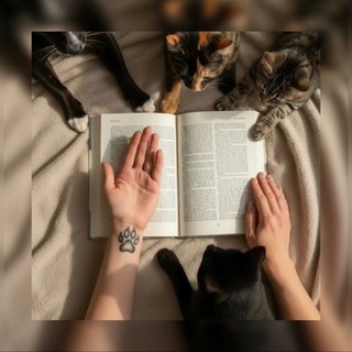 Логотип телеграм канала @book_libertas — Лапки на страницах 🐾