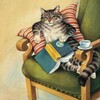 Логотип телеграм канала @book_cat — Записки книжной Кошки