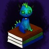 Логотип телеграм канала @book_monster — 😈Книжный монстрик 😈