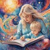Логотип телеграм канала @book_mother — 🌿Книжный дневник🌿