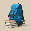 Логотип телеграм канала @bookbackpack — Рюкзак с книжками | Люда Калашникова