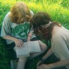 Логотип телеграм канала @booksrats — книжные крысы.🐁