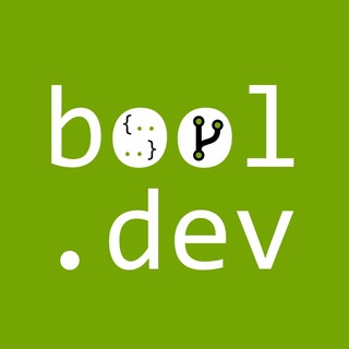 Логотип телеграм канала @booldev — bool.dev
