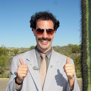 Telegram channel Sacha Baron Cohen logo