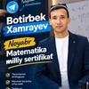 Telegram kanalining logotibi botirbro_math — Botirbro Math | Botirbek Xamrayev