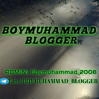 Telegram channel BOYMUHAMMAD BLOGER logo