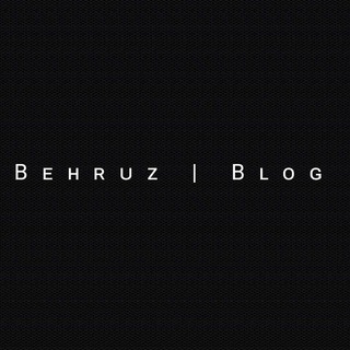 Telegram kanalining logotibi bqobilovv — Behruz's blog