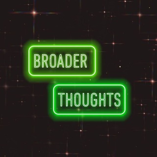 Telegram kanalining logotibi broader_thoughts — Broader_thoughts