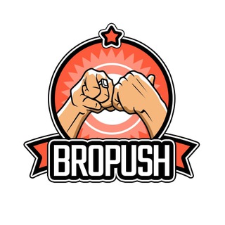 Логотип телеграм канала @bropush_tg — BroPush — прибыльная монетизация трафика