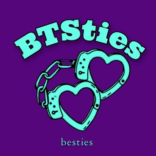 Логотип телеграм канала @btsties — BTSties chill с бантан~и 💜
