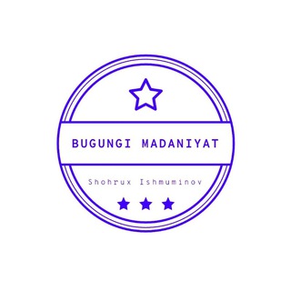 Telegram kanalining logotibi bugungi_madaniyat — 𝐁𝐔𝐆𝐔𝐍𝐆𝐈 𝐌𝐀𝐃𝐀𝐍𝐈𝐘𝐀𝐓