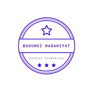 Telegram kanalining logotibi bugungi_madaniyat — 𝐁𝐔𝐆𝐔𝐍𝐆𝐈 𝐌𝐀𝐃𝐀𝐍𝐈𝐘𝐀𝐓