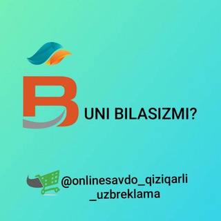 Telegram kanalining logotibi buni_bilasizma — 𝗕𝘂𝗻𝗶 𝗯𝗶𝗹𝗮𝘀𝗶𝘇𝗺𝗶? 𝗩𝗶𝗱𝗲𝗼 𝗱𝗮𝗿𝘀𝗹𝗶𝗸𝗹𝗮𝗿