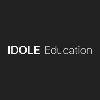Логотип телеграм канала @byidole_education — IDOLE Education
