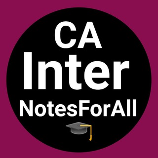 टेलीग्राम चैनल का लोगो ca_inter_notesforall — CA Inter NotesForAll✅