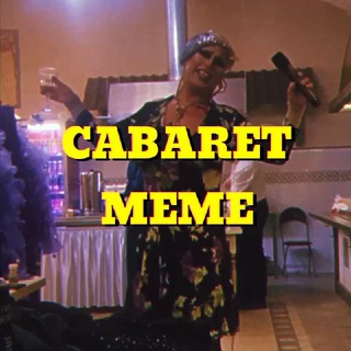 Логотип телеграм канала @cabaretmeme — CABARET.MEME