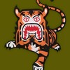 Логотип телеграм канала @cagedtigers — тигры в клетке