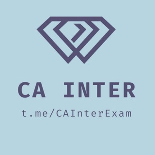 Logo of telegram channel cainterexam — CA INTER NOTES & UPDATES