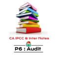 Logo saluran telegram cainternotes_p6 — P6 Auditing & Assurance : CA Inter Notes