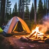 Логотип телеграм канала @camping_free — Начало путешествия