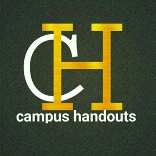 የቴሌግራም ቻናል አርማ campus_handouts — CAMPUS HANDOUT