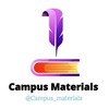 የቴሌግራም ቻናል አርማ campus_materials — Campus materials