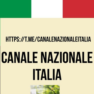Telegram channel Canale Nazionale Italia🇮🇹📣 logo