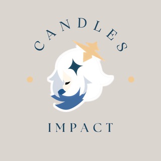 Логотип телеграм канала @candles_impact — свечи геншин | candles.impact