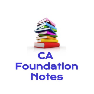 Logo of telegram channel canotes_foundation — CA Foundation Notes ✅