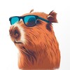 Логотип телеграм -каналу capybaragumor — КАПIБАРА