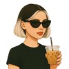 Логотип телеграм канала @caramellattebaby — julatte✨